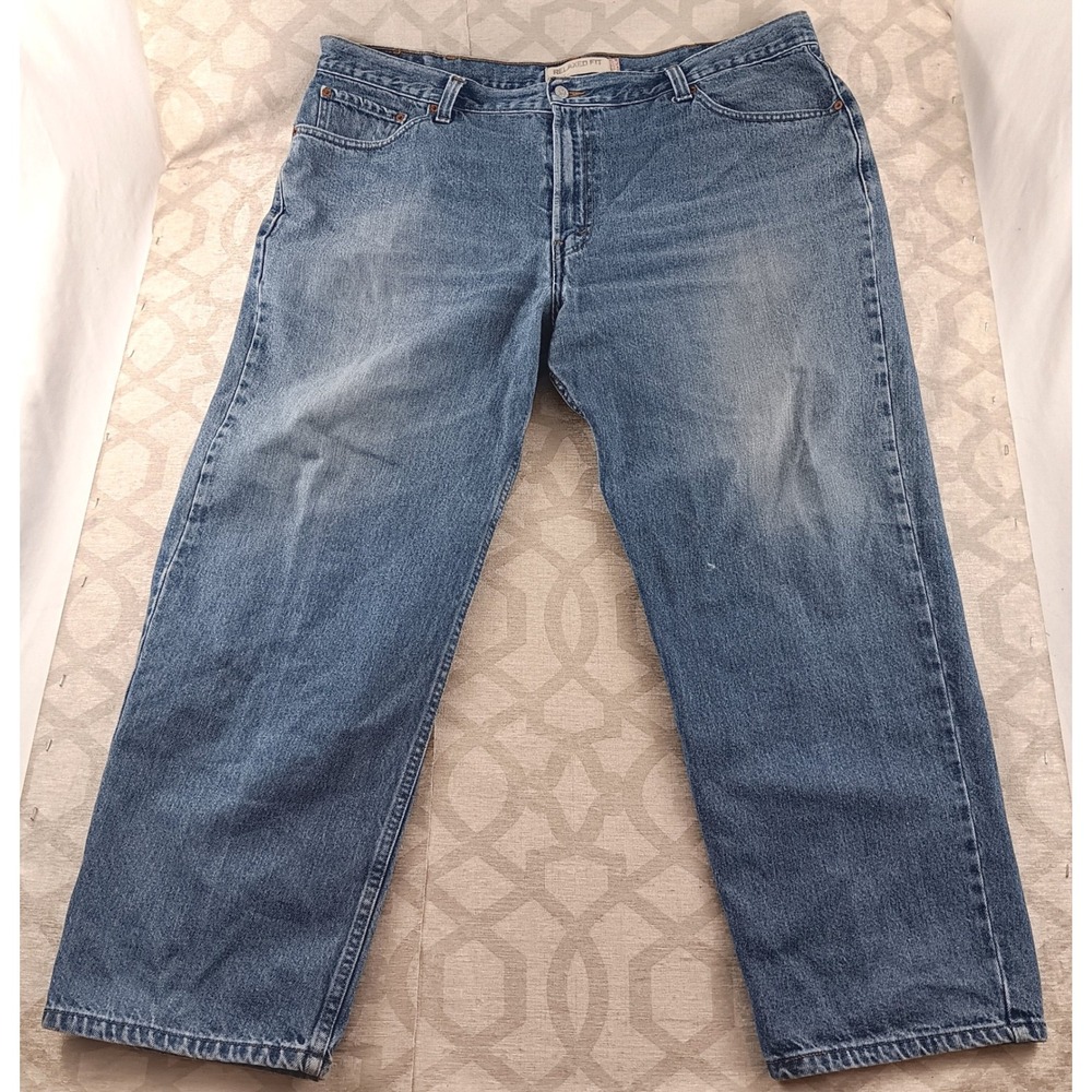 Levi's 550 Relaxed Fit Mens Blue Denim Jeans‎ W44 L30 Straight Leg